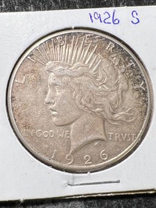 1926-S US PEACE SILVER DOLLAR