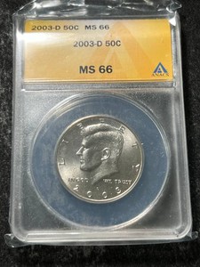 2003-D US KENNEDY HALF DOLLAR ANACS MS66