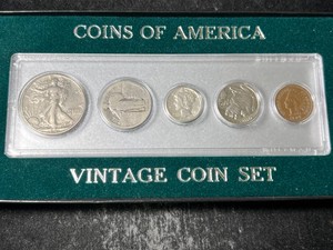 COINS OF AMERICA VINTAGE 5 COIN SET