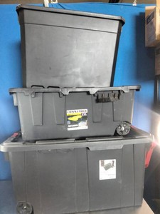 3 large storage containers