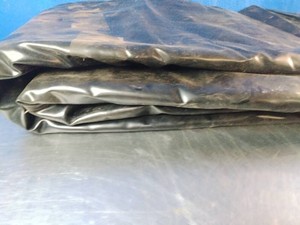 Thick heavy rubber sheet
