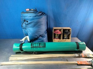 Lot of camping supplies