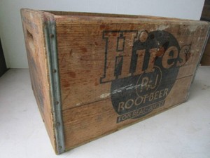 Hires Root Beer Wooden Crate