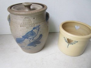 Rowe Pottery Cookie Jar, Candleholder