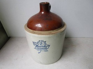Western Stoneware #2 Browntop Jug