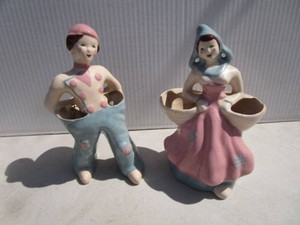 Dutch Figure Flower Holders