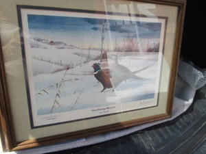 Cross Country Pheasants by Les Kouba