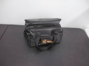 Nifogo Black Insulated Dual-Compartment Cooler Lunch Bag
