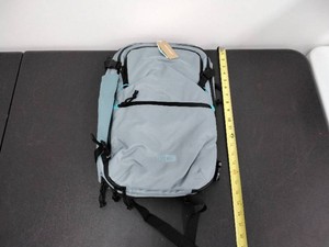 BAGSMART Gray & Teal Clamshell Travel Backpack Carry-On with Pouch - New with Tags