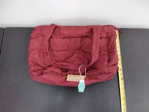 BAGSMART Burgundy Puffer Quilted Travel Tote Bag - New with Tags