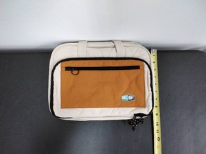 BAGSMART Cream & Tan Hanging Travel Toiletry Bag Dopp Kit