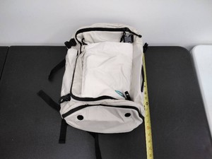 BAGSMART Off-White Ripstop Travel Backpack Carry-On Laptop Daypack