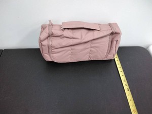 BAGSMART Mauve Pink Puffer Hanging Travel Toiletry Bag Dopp Kit