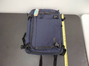 BAGSMART Navy Blue Clamshell Travel Backpack Carry-On Laptop Daypack - New with Tags