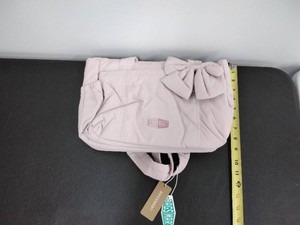 BAGSMART Blush Pink Puffer Shoulder Tote Bag with Bow Detail - New with Tags
