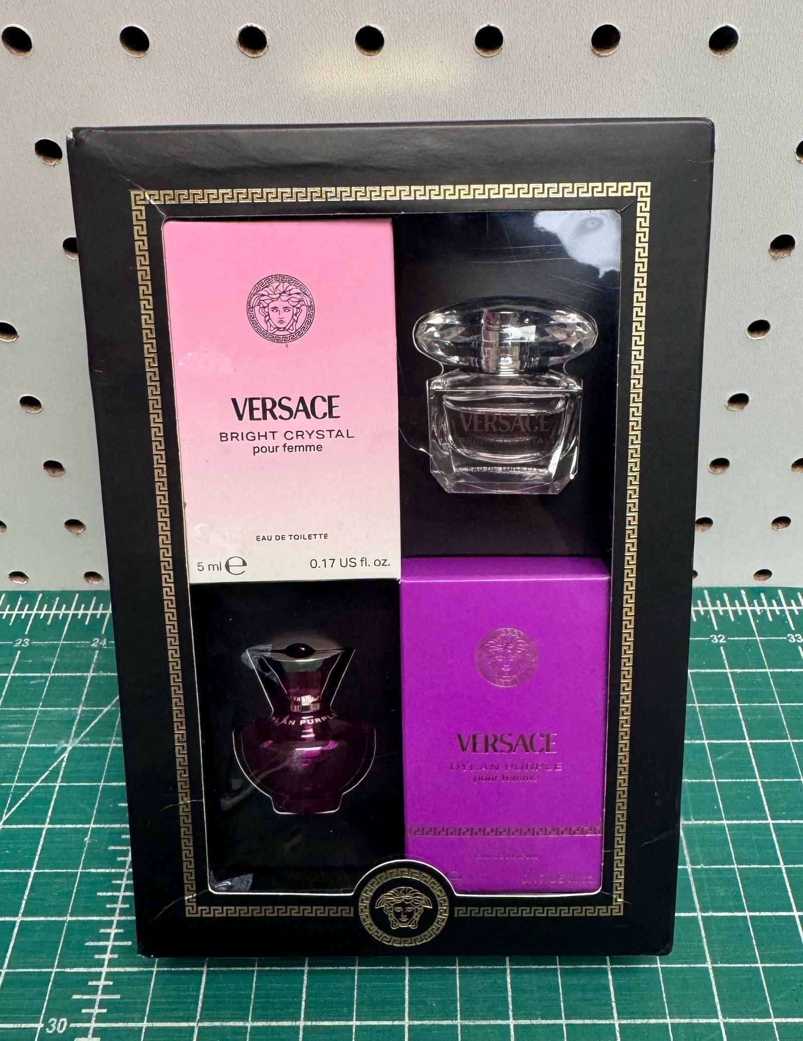 Versace Mini Perfume Bright Crystal and Dylan Purple New in Box MSRP $30