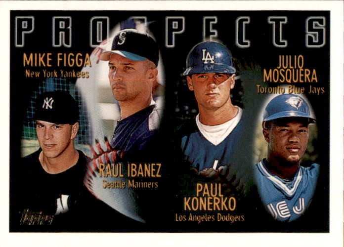 1996 Topps Catchers Rookies Paul Konerko and Raul Ibanez