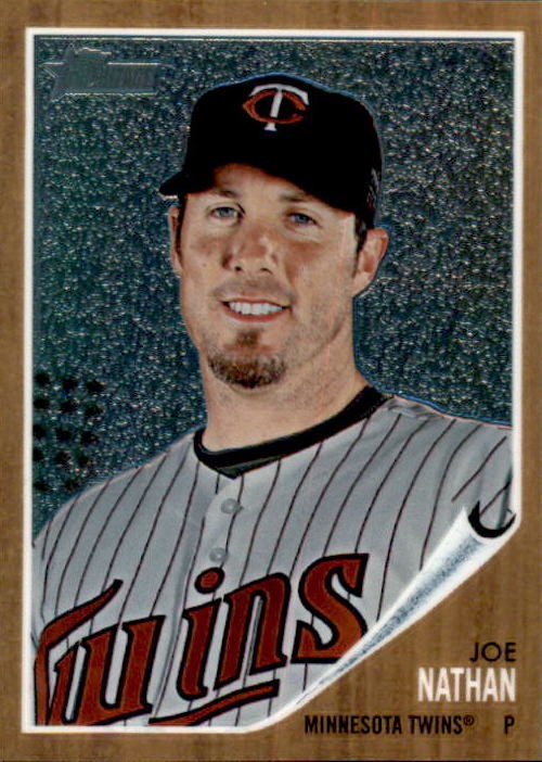 2011 Topps Joe Nathan Retro 1962 Topps Style Serial #d 1962