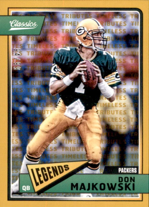 2018 Panini Classics - Legends Don Majkowski #159 Serial #d 99