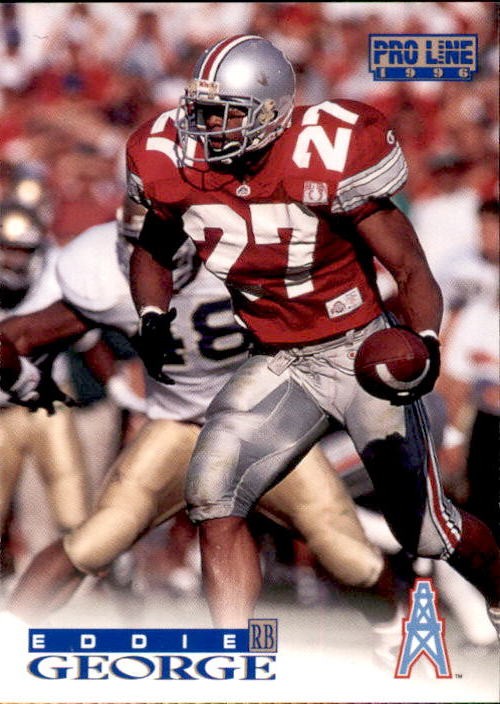 1996 Eddie George Base #347 1996 Pro Line Rookie Card
