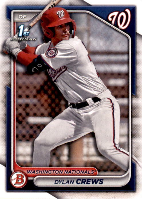 1st Bowman Dylan Crews Rookie Card Washington Nationals Top Prospect