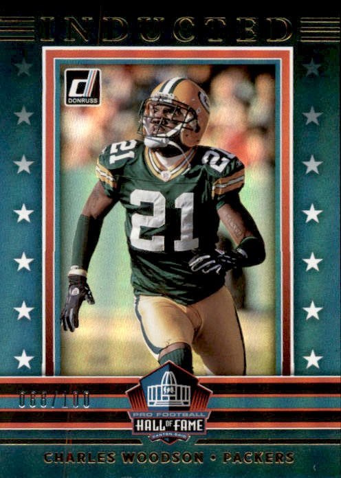 2021 Donruss Charles Woodson Hall of Fame Card #d 100