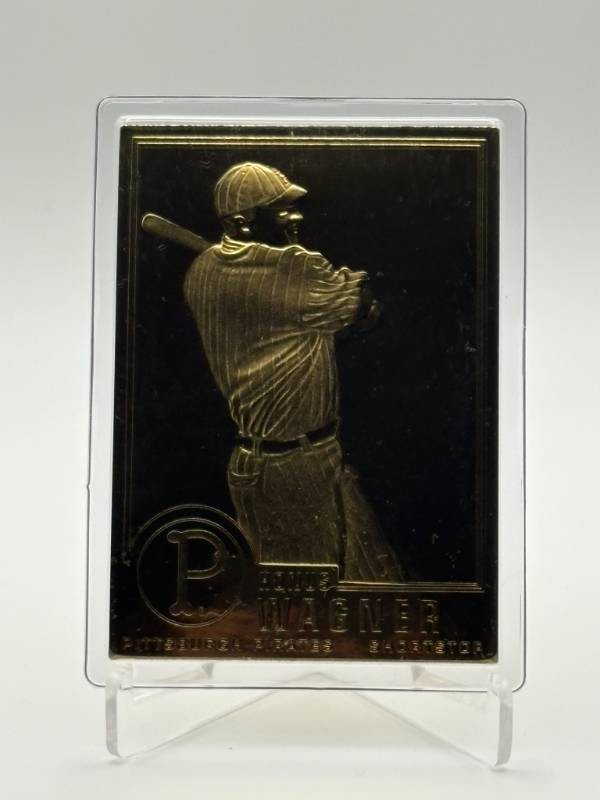 1996 Danbury Mint Honus Wagner 22kt. Gold Card Sealed in Original Plastic Case