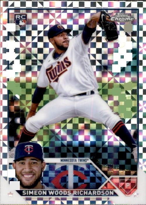 2023 Topps Chrome Parallel Card Simeon Woods Richardson