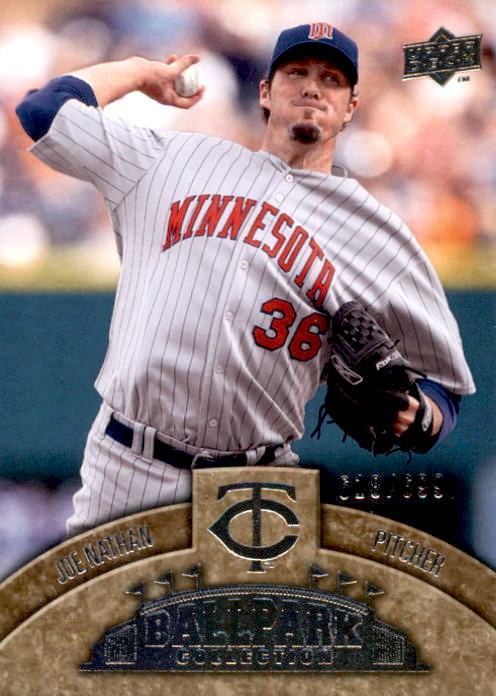 2008 Upper Deck Ball Park Collection Joe Nathan Serial #d 999