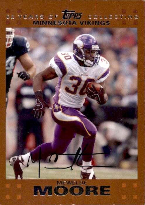 2007 Topps - Mewelde Moore #80 Bronze Parall Serial #d