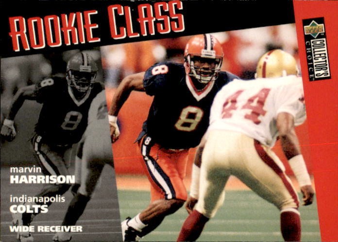 1996 Upper Deck Collectors Choice - Rookie Class Marvin Harrison #15 (RC)