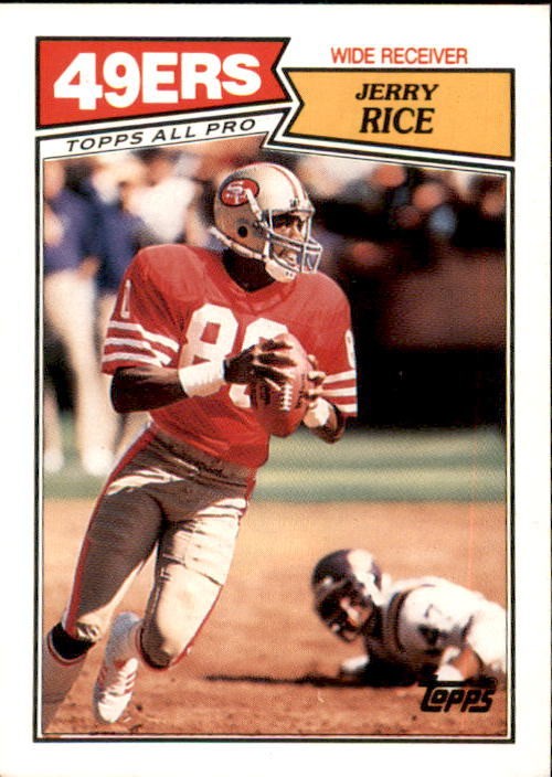 1987 Topps - Jerry Rice #115 NFL Hall of Fame San Francisco 49ers