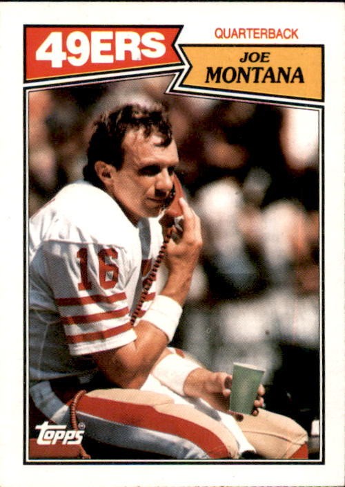 1987 Topps - Joe Montana #112 NFL Hall of Fame San Francisco 49ers