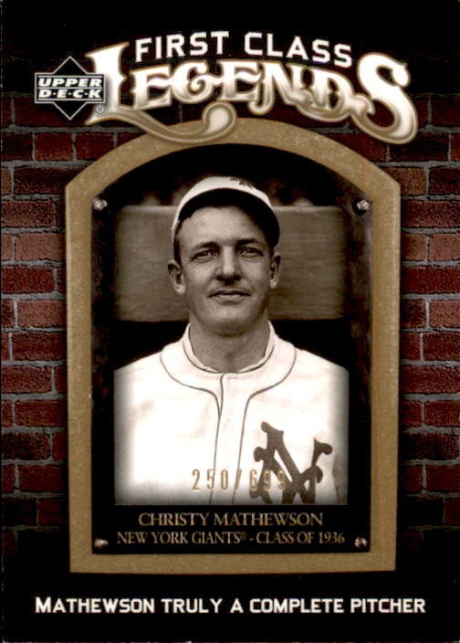 2006 Upper Deck Christy Mathewson Serial #d 699