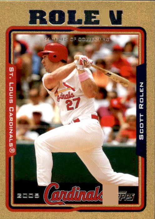2005 Topps - Scott Rolen #620 Gold Parallel Card Serial #d