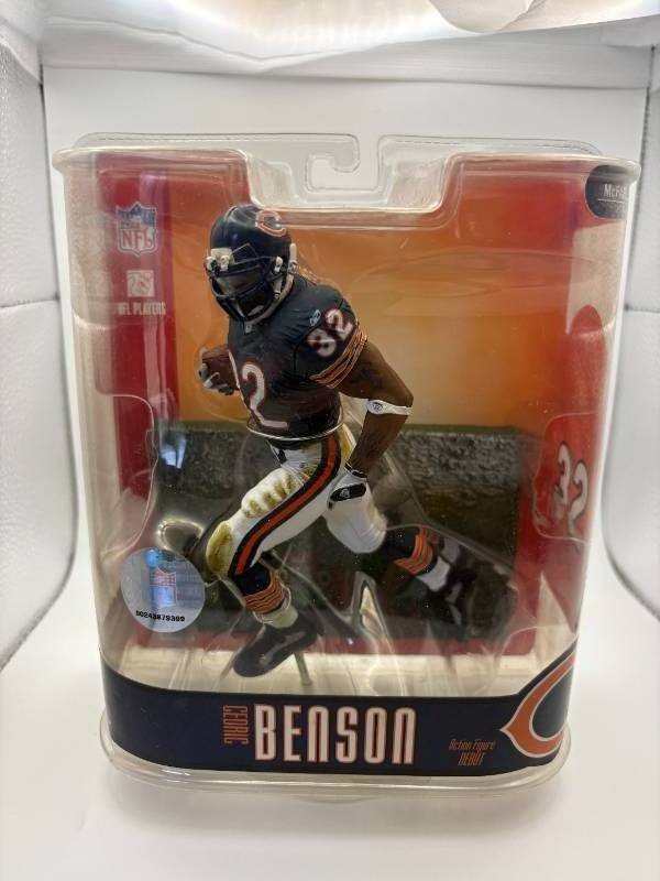 Cedric Benson Sealed Figurine Statue in Package Chicago Bears Running Back
