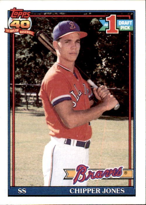 1991 Topps - Chipper Jones #333 (RC) Rookie Card