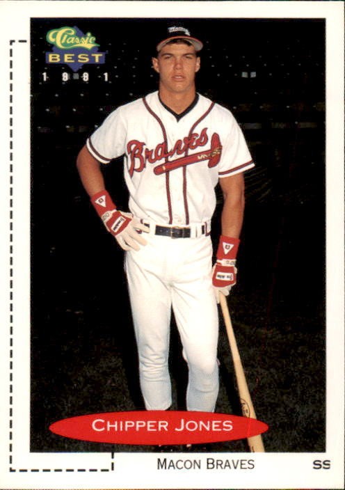 1991 Classic Chipper Jones Minor League Rookie Card Atlanta Braves MLB Hall