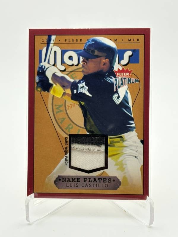 2004 Fleer Platinum Luis Castillo Game Used Jersey Card Twins Player