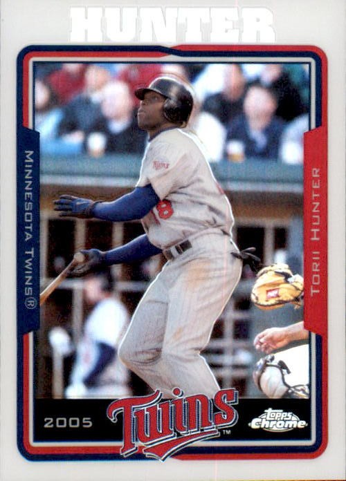 2005 Topps Chrome - Torii Hunter #3 Rare Refractor Card