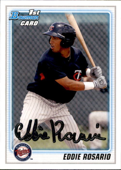 2010 1st Bowman Eddie Rosario Rookie Card Minnesota Twins