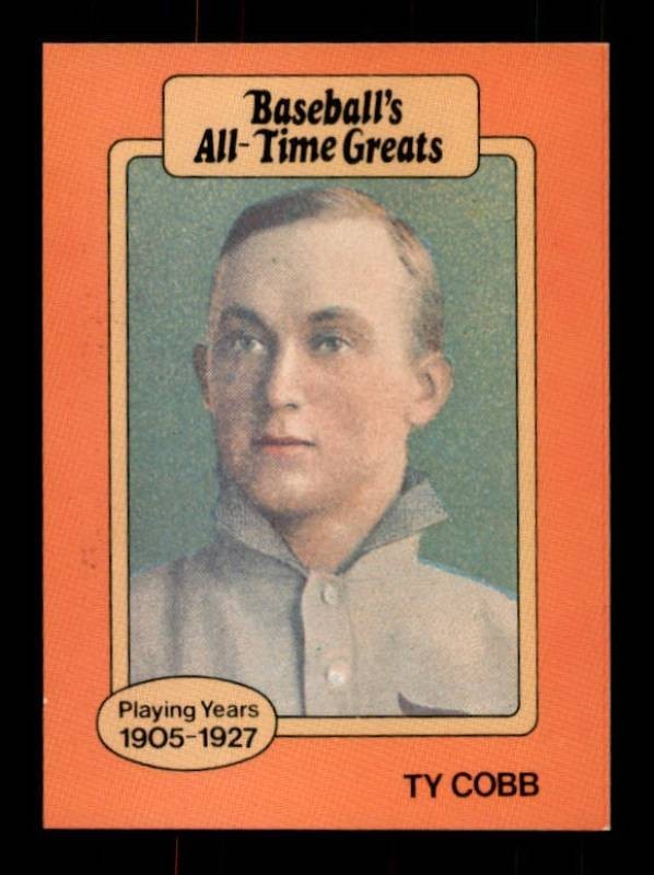 Ty Cobb Baseballs All-Time Greats Baseball Card