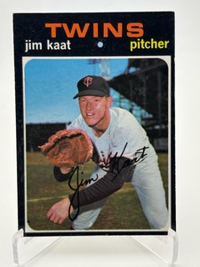 1971 Topps Jim Kaat Vintage Baseball Card Rare Good Condition, VG to EX condition