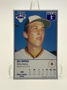 1987 Kraft Brand Home Plate Heroes Cal Ripken Jr Food Card, Rare to be in this Great Condition