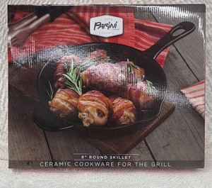 Brand New Parini 8 inch round skillet ceramic cookware for the grill