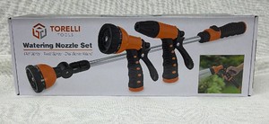 Brand New Torelli tools, watering nozzle set includes dial spray, twist spray, and dial spray wand