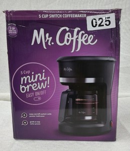 Brand New Mr. coffee 5 cup switch coffee maker