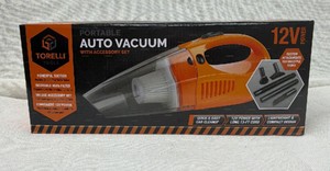 Brand New Torelli portable auto vacuum with accessories set