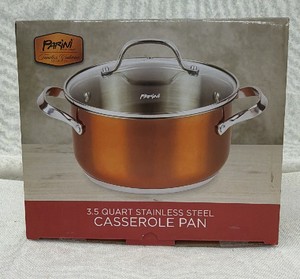 Brand New Parini 3.5 quart stainless steel casserole pan