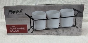 Brand New Parini 3 cup flatware caddy